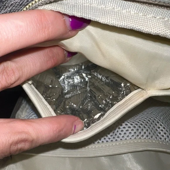 Gray Diaper Bag with Changing Mat included